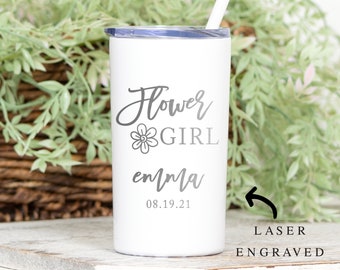 Flower Girl Sippy Cup, Flower Girl Gift, Will You By Flower Girl Cup, Flower Girl Cup, Laser Engraved