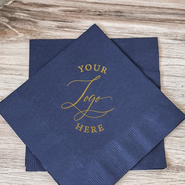 Corporate Logo Napkins, Wedding Logo Napkins, Design Your Own Napkins, Custom Artwork