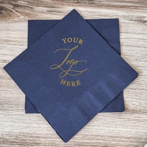 Corporate Logo Napkins, Wedding Logo Napkins, Design Your Own Napkins, Custom Artwork