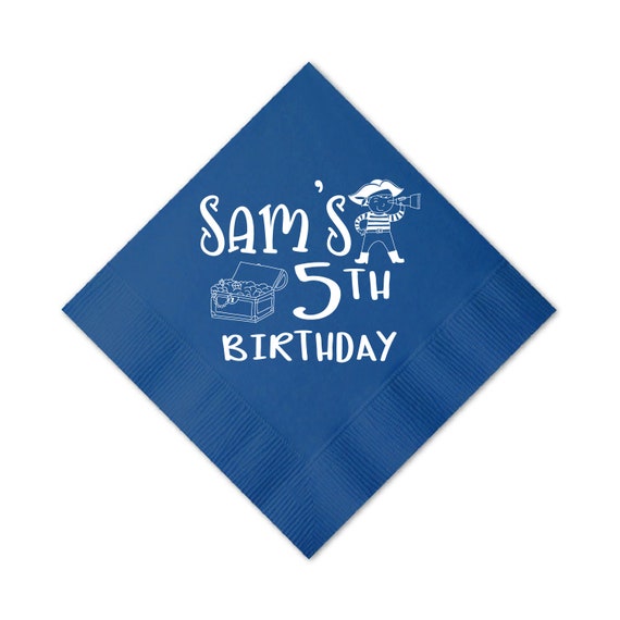 Pirate Party Birthday Napkins, Pirate Birthday, Pirate Birthday Napkins, Pirate Birthday, Treasure Hunt Birthday Party Il_570xn