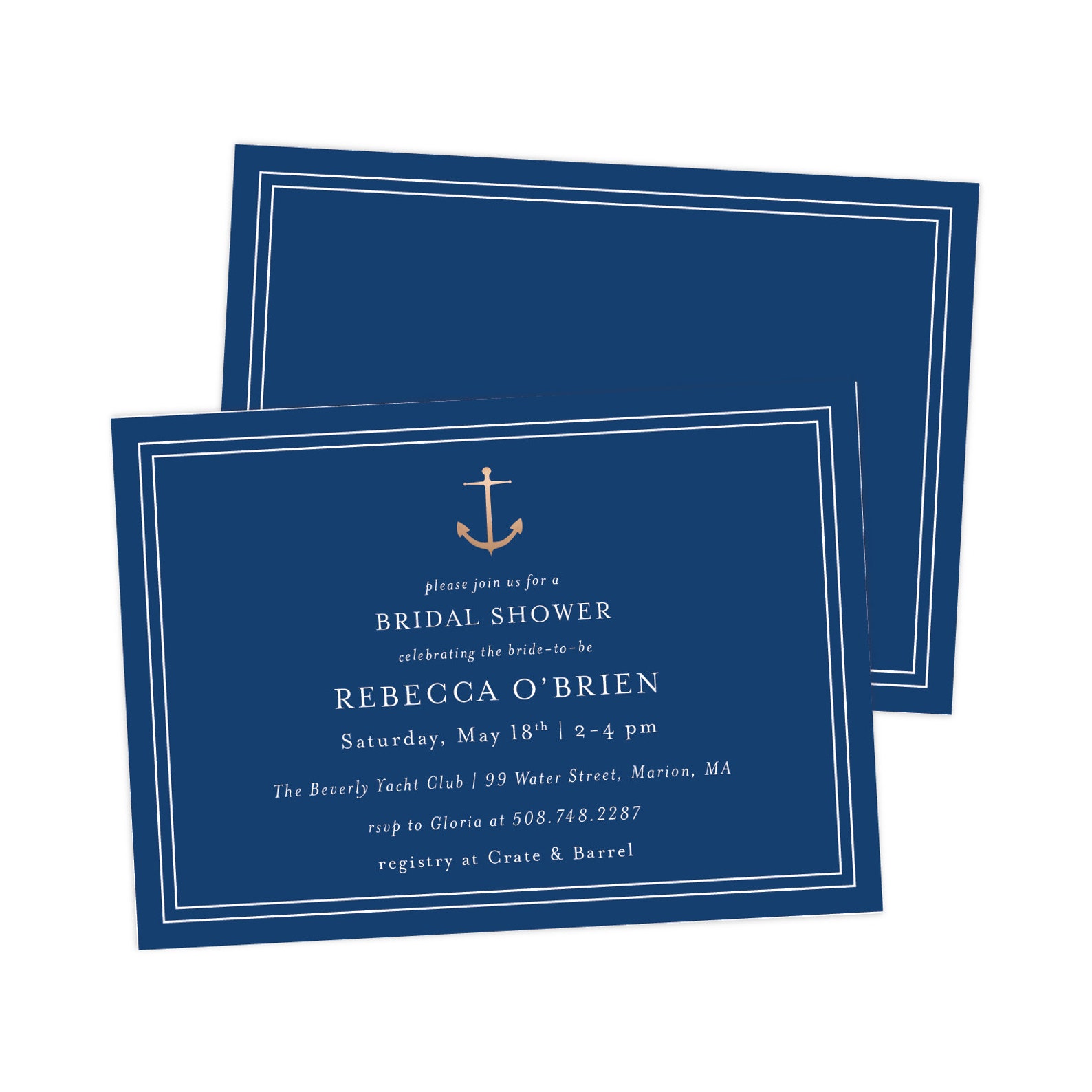 INSTANT DOWNLOAD EDITABLE Nautical Bridal Shower Invitation Etsy
