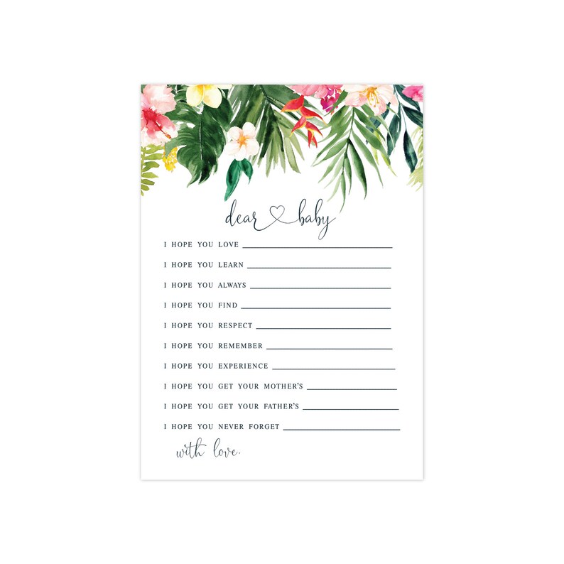 Baby Shower Games Bundle Baby Shower Games Edit Now INSTANT DOWNLOAD Tropical Floral Baby Shower Games Printable Shower Games