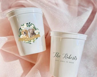 Custom Pet Stadium Cups - Full Color Wedding Party Favors