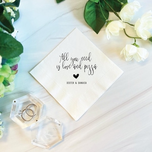 Custom Foil Wedding Napkins: Engagement and Rehearsal Dinner (3-Ply)