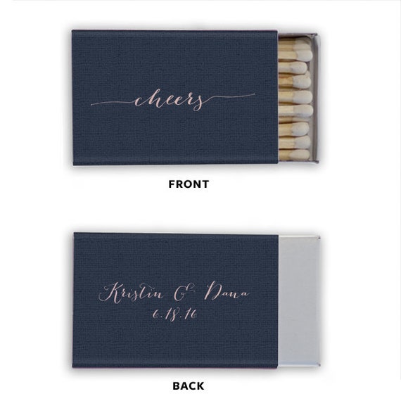 Cheers - Personalized Matchbook Favors, Custom Wedding Matches, Personalized Sparkler Matches, Custom Printed Matches Il_570xn