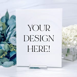 Custom Acrylic Table Sign: Personalized Wedding, Party, Business Display