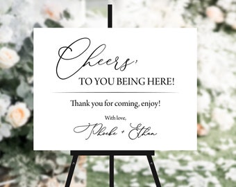 Cheers to You Wedding Ceremony Sign, Wedding Acrylic Sign, Wedding Sign, Acrylic Welcome Sign, Wedding Sign, Modern Sign, Acrylic Sign