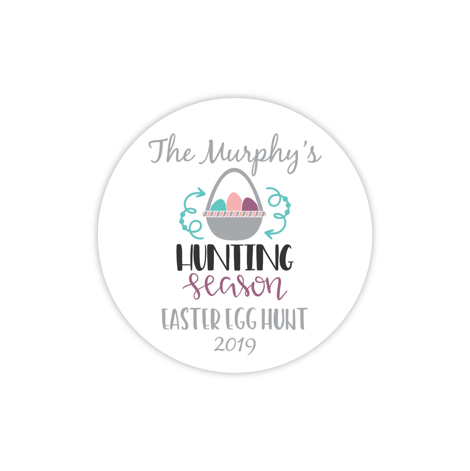 Easter Stickers Hunting Season Easter Egg Hunt Etsy