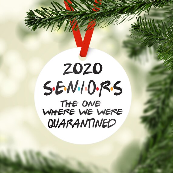 2020 Graduate The One Where We Were Quarantined Personalized Christmas Ornament, Class of 202 Ornament, Graduation Christmas Ornament Il_570xn