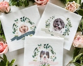 I Do Too - Dog Full Color Wedding Napkins | Bridal Shower | Rehearsal Dinner | Engagement Party Napkins | Watercolor Pet Napkins Il_170x135