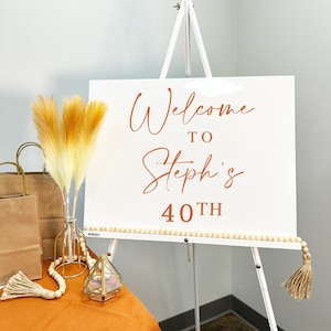 Landscape Birthday Party Welcome Personalized Acrylic Sign, Acrylic Birthday Sign, Birthday Party, Party Welcome Sign, Happy Birthday Sign