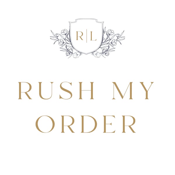 Rush My Order - Rush Production Fee - Add to Cart with Desired Listing