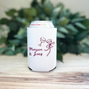 Cheers Toast - Wedding Reception Bar Can Coolers, Wedding Can Cooler, Wedding Favors, Beverage Insulators, Beer Huggers