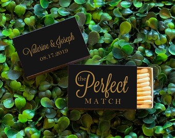 A Perfect Match Personalized Matchbook Favors, Custom Wedding Matches, Personalized Sparkler Matches, Custom Printed Matches