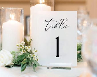 Editable Table Number Template | Printable Wedding Corjl Design [PAI]