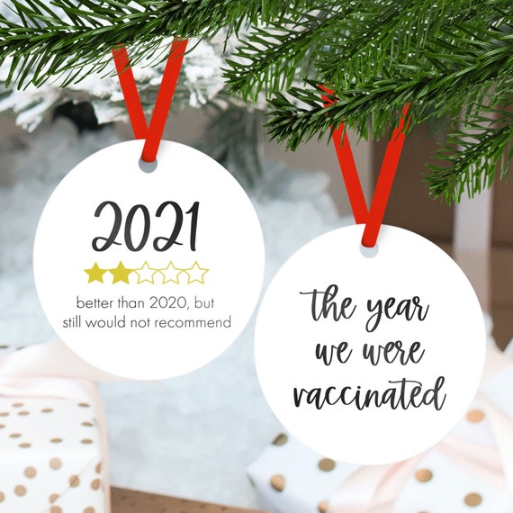2021 Stilll Would Not Recommend - Two Star Quarantined Family Christmas Ornament, 2021 Ornament, Custom Christmas Ornament Il_570xn