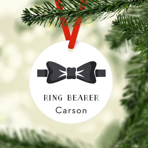 Ring Bearer Personalized Christmas Ornament, Personalized Children's Ornament, Will You Be My Ring Bearer Ornament, Kid Christmas Ornament Il_570xn
