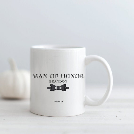 Man Of Honor Coffee Mug, Groomsmen Gift, Gifts for Coffee Lovers, Coffee Lover. Il_570xn