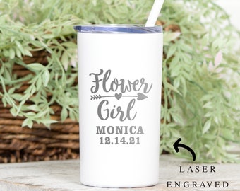 Flower Girl Sippy Cup, Flower Girl Gift, Will You By Flower Girl Cup, Flower Girl Cup, Laser Engraved