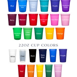 Stock the Bar Engagement Party Stadium Cups Stock the Bar, Engagement Party, Couples Shower, Stock the Bar, Engagement, Custom Cups image 2