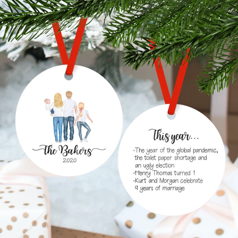 Custom Christmas Ornament Important Events Personalized Ornament Family Personalized Christmas Ornament