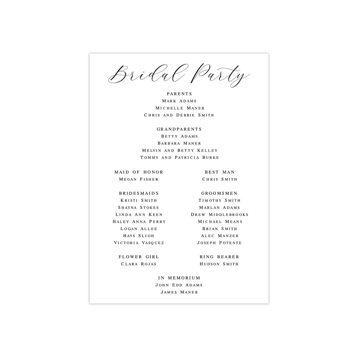 INSTANT DOWNLOAD Modern Wedding Ceremony Programs Wedding Etsy