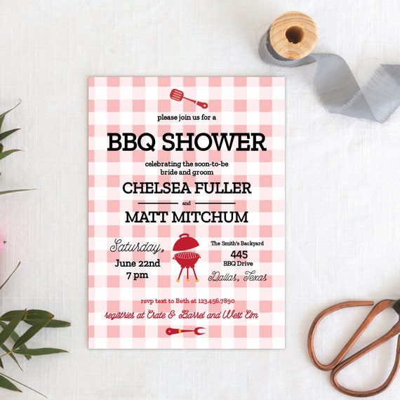 Instant Download Editable I Do BBQ Couples Couples Shower Invite, I Do BBQ, Couples Wedding Shower Invite, BBQ Shower Invite Il_570xn