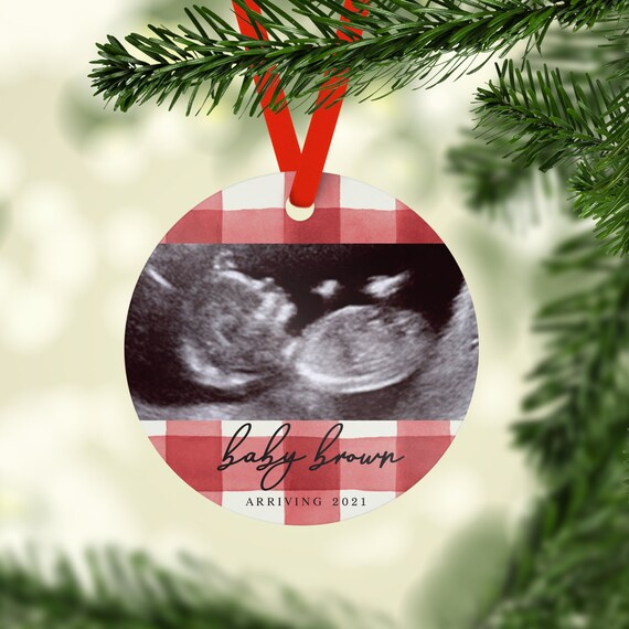 baby sonogram ornament