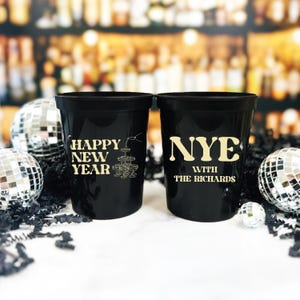 Champagne Tower Happy New Year Stadium Cup, NYE Favor, Ringing in the New Year, NYE Party Cups, New Years Eve Party, 2025, Happy New Year