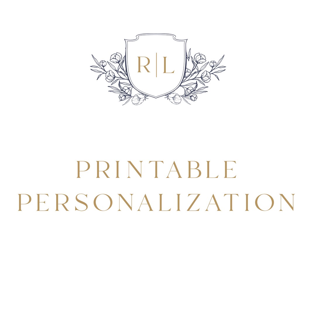 Personalize My Printables (add Text, Personalize Any Printable File ...