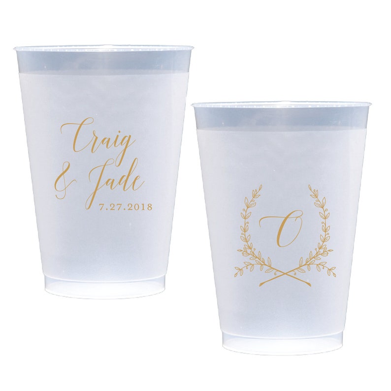 Personalized Wedding Napkins and Cup Package Buy Together Etsy