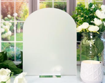 Wedding Blank Acrylic Sign - Clear, Frosted, White, and Black