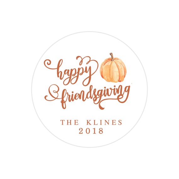 Personalized Thanksgiving Party Stickers, Thanksgiving Dinner, Friendsgiving, Favor Stickers, Leftovers Stickers, Holiday Party Favors Il_570xn