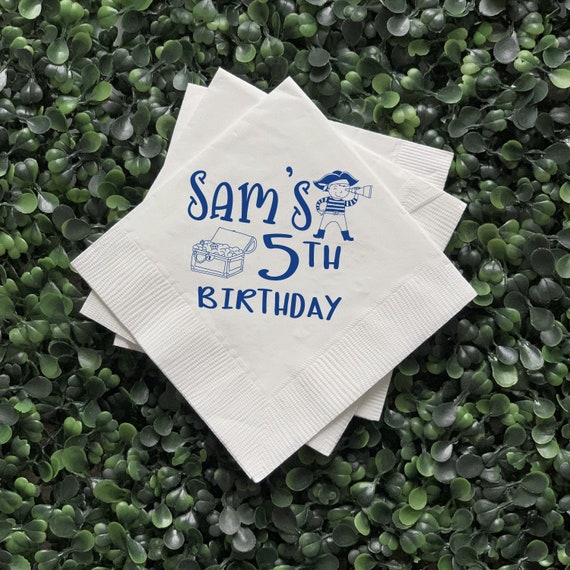 Pirate Party Birthday Napkins, Pirate Birthday, Pirate Birthday Napkins, Pirate Birthday, Treasure Hunt Birthday Party Il_570xn