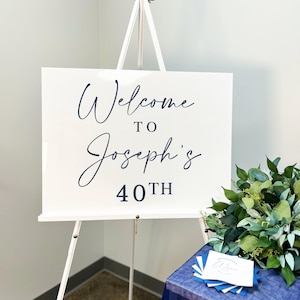 Landscape Birthday Party Welcome Personalized Acrylic Sign, Acrylic Birthday Sign, Birthday Party, Party Welcome Sign, Happy Birthday Sign