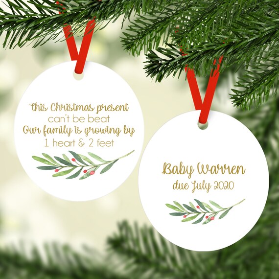 pregnancy announcement ornament