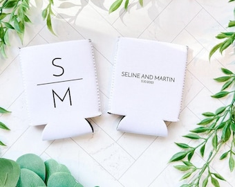 Custom Wedding Beer Can Holder: Collapsible Foam Drink Cooler for Parties