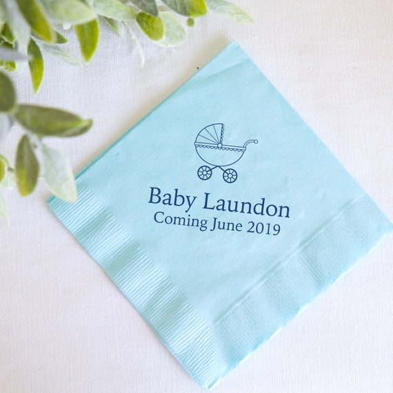 personalized baby napkins