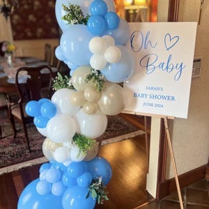 Modern Oh Baby Personalized Baby Shower Acrylic Sign, Acrylic Baby Shower Sign, Baby Shower Welcome Sign, Welcome Sign, Baby Shower Decor