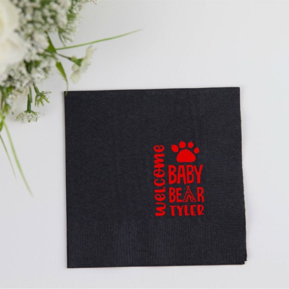 personalized baby napkins