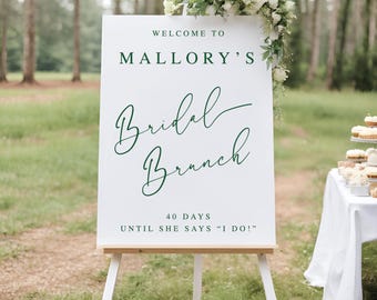 Bridal Shower Welcome Sign: Custom Acrylic - Script Style