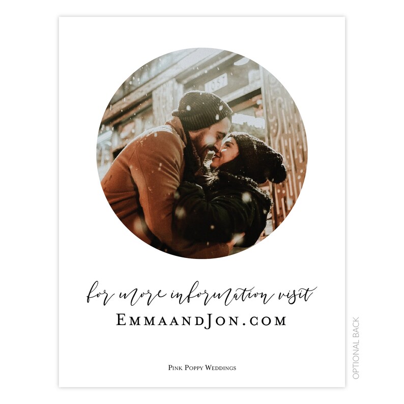 The Emma Wedding Collection Printed Save the Date Cards