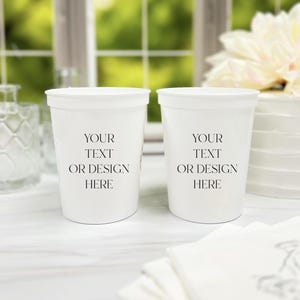 Stadium Plastic Cups: Personalized Party Favor - Birthdays & Baby Showers