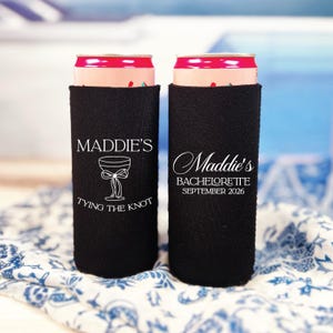 Custom Slim Can Coolers - Personalized for Bachelorette Parties
