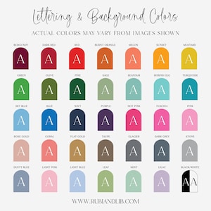 a grid of 24 different colors, each labeled with a letter A, arranged in a visually appealing layout. The actual colors may vary from the images shown, but the image does not provide specific details about the colors.
