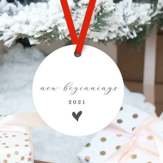 2021 New Beginnings Christmas Ornament, 2021 Ornament, Custom Christmas Ornament Il_570xn