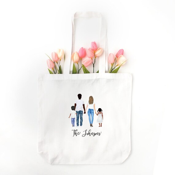 Family Picture - Personalized Tote Bag, Mom Gift, Mom Life Gift, Gift for Mom, Christmas Gift, Mom Life, Dog Mom Gift Il_570xn