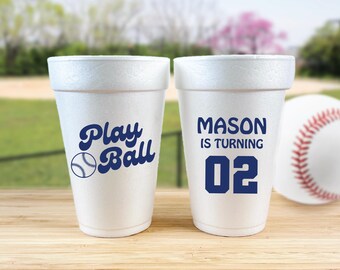 Custom Birthday Foam Cups, Kids Party Favors (Multiple Sizes & Lid Options)