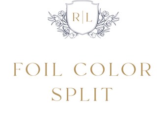 Split My Coaster Foil Colors- Add to Cart with Desired Listing - Increments of 50