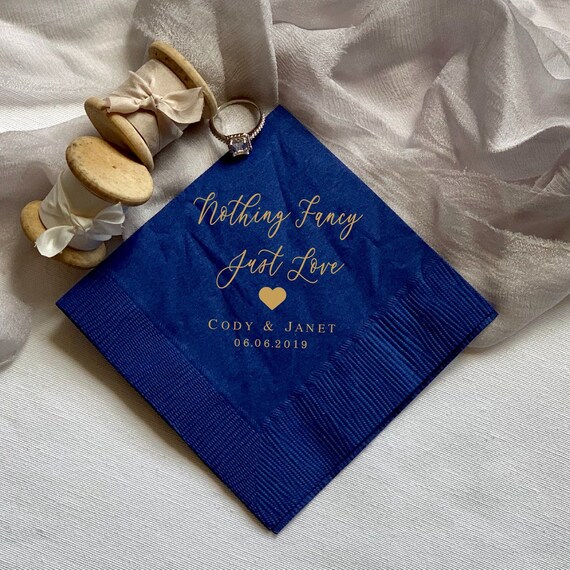 Personalized Wedding Napkins Rehearsal Dinner Engagement Party